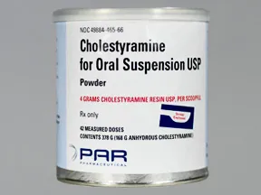 cholestyramine (with sugar) 4 gram oral powder