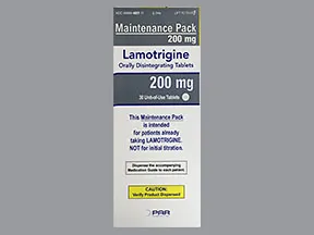 lamotrigine 200 mg disintegrating tablet