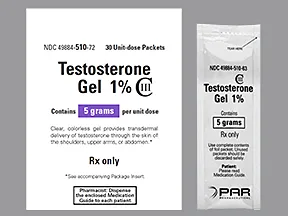 testosterone 1 % (50 mg/5 gram) transdermal gel packet