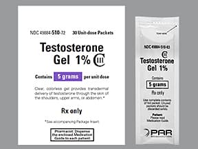 testosterone 1 % (50 mg/5 gram) transdermal gel packet