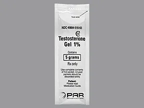 testosterone 1 % (50 mg/5 gram) transdermal gel packet