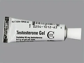 testosterone 50 mg/5 gram (1 %) transdermal gel