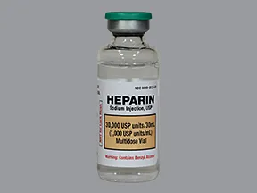 heparin (porcine) 1,000 unit/mL injection solution