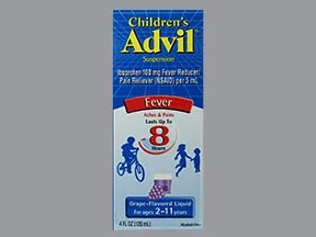 Children's Advil 100 mg/5 mL oral suspension