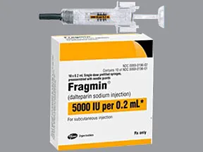 Fragmin 5,000 anti-Xa unit/0.2 mL subcutaneous syringe