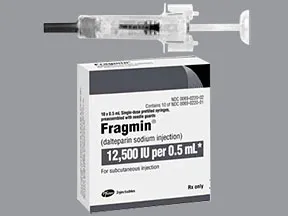 Fragmin 12,500 anti-Xa unit/0.5 mL subcutaneous syringe