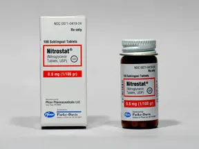 Nitrostat 0.6 mg sublingual tablet
