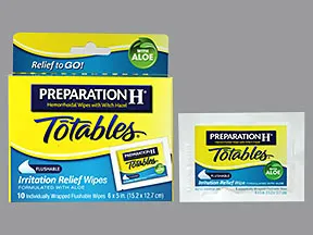Preparation H (Witch Hazel) 50 % topical pads