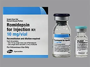 romidepsin 10 mg/2 mL intravenous powder for solution