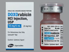 doxorubicin 10 mg/5 mL intravenous solution