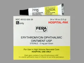 erythromycin eye ointment for newborns side effects