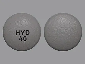 Hysingla ER 40 mg tablet, crush resistant, extended release