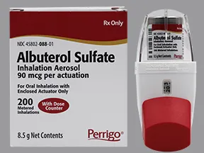 albuterol sulfate HFA 90 mcg/actuation aerosol inhaler