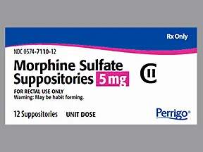 morphine 5 mg rectal suppository