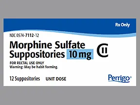 morphine 10 mg rectal suppository
