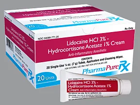 lidocaine 3 %-hydrocortisone 1 % (7 gram) rectal kit