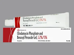 clindamycin 1.2 % (1 % base)-benzoyl peroxide 5 % topical gel