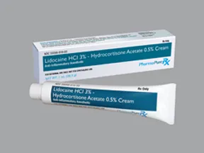 lidocaine 3 %-hydrocortisone 0.5 % topical cream
