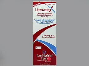 Ultravate X 0.05 %-10 % topical pack,ointment and cream