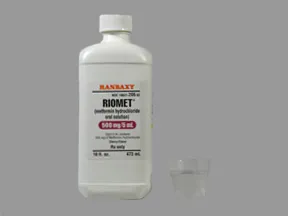 Riomet 500 mg/5 mL oral solution