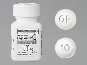 This medicine is a white, round, film-coated, tablet imprinted with "OP" and "10".