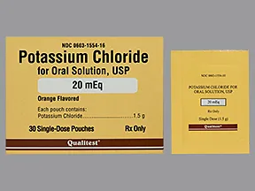 potassium chloride 20 mEq oral packet