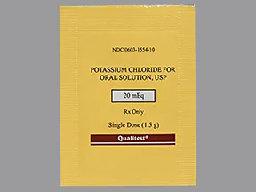 potassium chloride 20 mEq oral packet