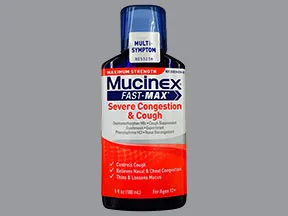 Mucinex Fast Max Severe Cold Dosage Chart