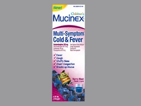Children's Mucinex Cold-Fever 5 mg-10 mg-325 mg/10 mL oral liquid