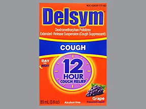 Delsym 12 hour 30 mg/5 mL oral suspension,extended release
