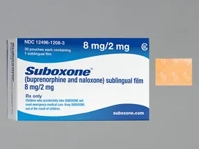 Suboxone 8 mg-2 mg sublingual film