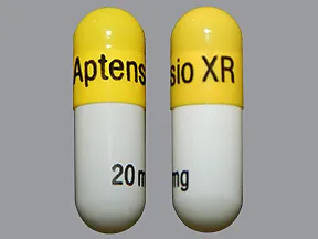 Aptensio XR 20 mg capsule,extended release sprinkle