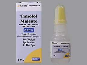 timolol maleate 0.25 % eye drops