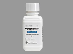 morphine 20 mg/5 mL (4 mg/mL) oral solution