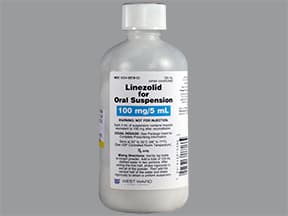 linezolid 100 mg/5 mL oral suspension