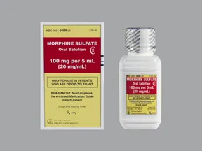 morphine concentrate 100 mg/5 mL (20 mg/mL) oral solution