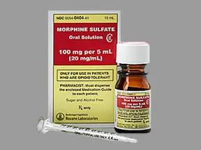 morphine concentrate 100 mg/5 mL (20 mg/mL) oral solution