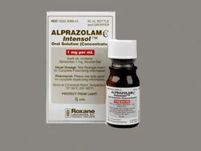 Alprazolam Intensol 1 mg/mL oral concentrate