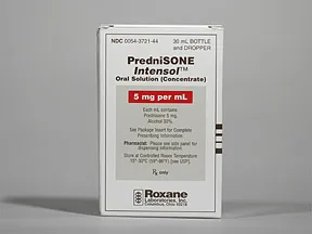 Prednisone Intensol 5 mg/mL oral concentrate