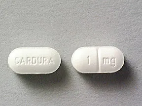 Doxazosin 1 mg tablet interaction