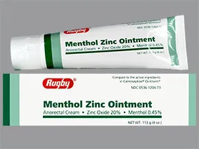 menthol 0.45 %-zinc oxide 20 % topical ointment