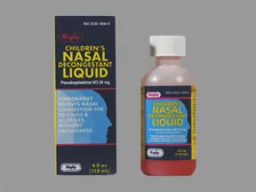 Nasal Decongestant (pseudoephedrine) 30 mg/5 mL oral liquid