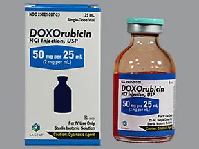 doxorubicin 50 mg/25 mL intravenous solution