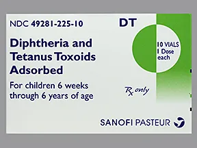 tetanus,diphtheria toxoid ped (PF) 5 Lf unit-25 Lf unit/0.5 mL IM susp