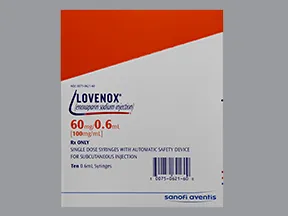 Lovenox 60 mg/0.6 mL subcutaneous syringe