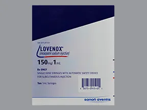 Lovenox 150 mg/mL subcutaneous syringe