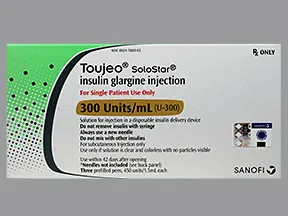Toujeo SoloStar U-300 Insulin 300 unit/mL (1.5 mL) subcutaneous pen