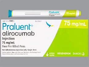 Praluent Pen 75 mg/mL subcutaneous pen injector