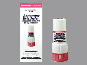 Asmanex Twisthaler 220 mcg/actuation(14 doses) breath activated inhalr