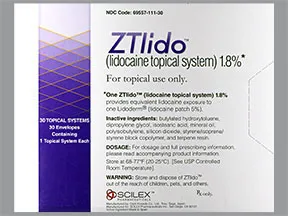 ZTlido 1.8 % topical patch